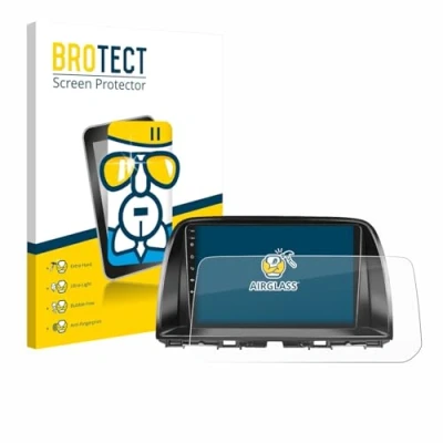Abbildung von BROTECT Schutzglas für Mazda CX 5 2017 Infotainment System Schutzfolie Panzer Folie Glas [Extrem Kratzfest 9H, Anti Fingerprint, Ultra Transparent]