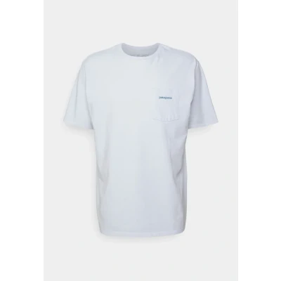 Abbildung von Patagonia Boardshort LOGO Pocket TEE Tshirt print, Herren, Größe: Large, White