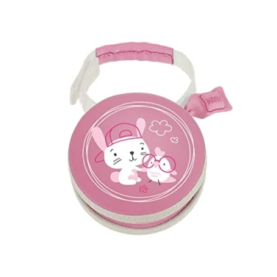 Abbildung von Mam Pod Schnullerhalter, Schnuller Clip, Babybett, Ecc, auch andere kleine Accessoires, 0+ Monate, verschiedene Motive, Rosa 40 g