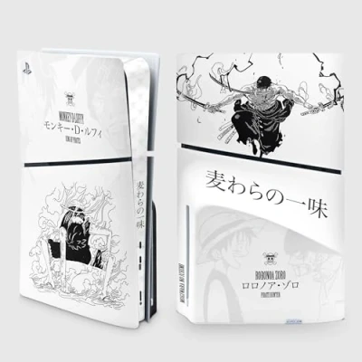 Abbildung von PS5 Skin Slim Gear 1, Aufkleber Playstation 5 Manga, Konsole und Controller, Edition Disk, 1 (1 Controller)