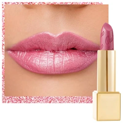 Abbildung von OULAC Lippenstift Metallic Glanz Finish, Rosa Farbtöne, Hochpigmentierter, Kein Körniges Gefühl, Langlebig, Feuchtigkeitsspendende Formel, Vegan, 4.3g (11) Hip &amp; Hippie