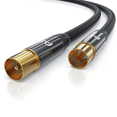 Abbildung von CSL 12,5m Antennenkabel 8k 4k HDTV 135dB 75 Ohm Premium Koaxialkabel FullHD UHD DVB T und T2 C S S2 Radio UKW DAB