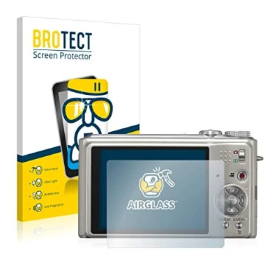 Abbildung von BROTECT Schutzglas für Panasonic Lumix DMC TZ7 Schutzfolie Panzer Folie Glas [Extrem Kratzfest 9H, Anti Fingerprint, Ultra Transparent]
