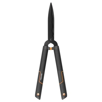 Abbildung von Fiskars SingleStep Heckenschere, Mit Wellenschliff, Hochwertige Stahl Klingen, Länge 60 cm, Mattschwarz, HS22, 1001433
