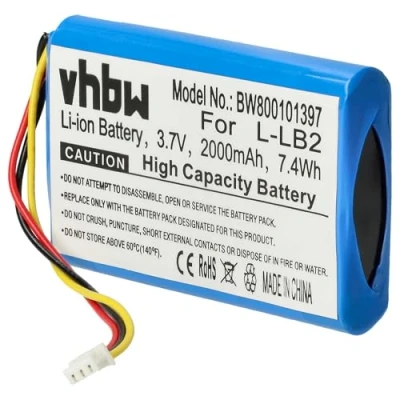 Abbildung von vhbw Li Ion Akku 2000mAh (3.7V) kompatibel mit Wireless Optical Mouse Cordless Logitech M RAG97, MX1000, MX1000 Ersatz für 190247 1000, L LB2.