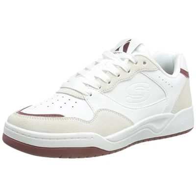 Abbildung von Skechers Sport Koopa Sneaker low white/burgundy, Herren, Größe: 41, White/burgundy Schuhe