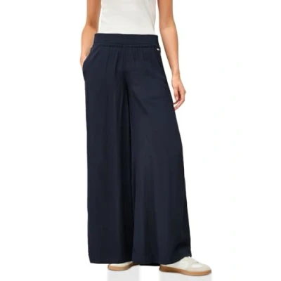 Abbildung von Cecil WIDE LEG Stoffhose, Damen, Größe: Sx32, Blau