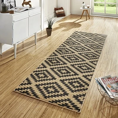 Abbildung von HANSE Home Läufer &quot;Nordic&quot;, rechteckig, Kurzflor, Raute, Teppich, Weich, Esszimmer, Kinderzimmer, Flur, Modern