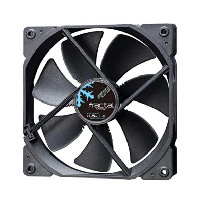 Abbildung von Fractal Design Dynamic X2 GP 14 Computer Fan Silent High Airflow 140x140x25 mm 1000RPM FDB Bearings Trip Wire Aerodynamically shaped struts 12v Black Edition (Single)
