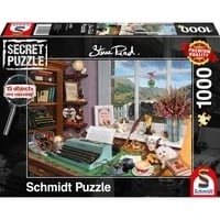 Abbildung von Schmidt Spiele Puzzle 1000 Teile Stefan Hefele Am Schreibtisch 59920, Puzzleteile
