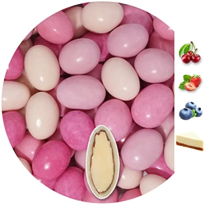 Abbildung von EinsSein 1kg Schokomandeln Geschmacksmix rosa pink glanz Hochzeitsmandeln Mandeln Hochzeit Taufmandeln Gastgeschenke Zuckermandeln Bonboniere Confetti Badem sekeri Gastgeschenk Zucker Candy Bar