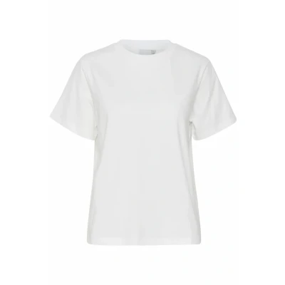 Abbildung von ICHI Ihpalmer Loose SS Tshirt basic, Damen, Größe: XS, Cloud dancer