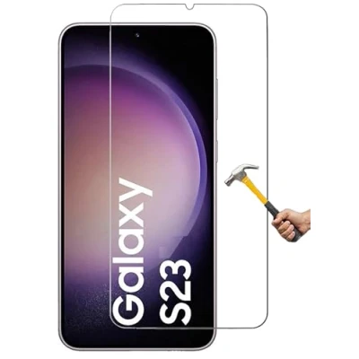 Abbildung von ino Schutzglas kompatibel mit Panzerglas Samsung Galaxy S23 Panzerfolie Displayschutzglas Schutz Glasfolie Displayglas 9H Schutzfolie