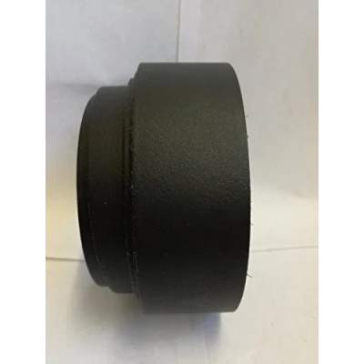 Abbildung von Lederriemen Rindleder Standard Echtleder Gürtelleder Spaltleder (2,5 cm x 135 cm, schwarz)