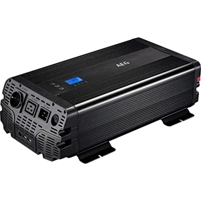 Abbildung von AEG Automotive Sinus Spannungswandler 3000 W, 12 V DC auf 230 AC, mit App Steuerung, Netzvorrangschaltung, Lüftersteuerung, Wechselrichter Inverter