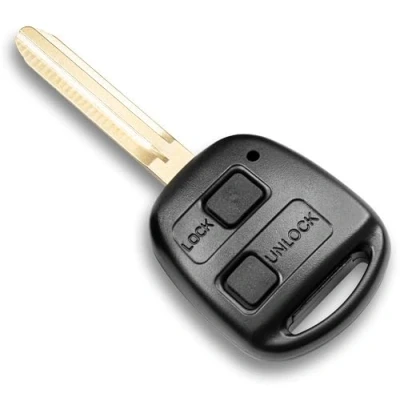 Abbildung von 2 Tasten Gehäuse der Fernbedienung Typ Messer für Toyota Auris Avensis Corolla RAV4 Tundra Yaris Auto Schlüsselgehäuse Pilot Autoschlüssel