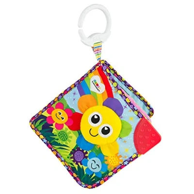 Abbildung von Lamaze Baby Spielzeug &quot;Farbenbuch&quot; Clip &amp; Go, das hochwertige Kleinkindspielzeug. quietschbunte Stoffbuch stimuliert die Sinne und ist perfekte Kinderwagen Greifspielzeug ab 0 Jahren