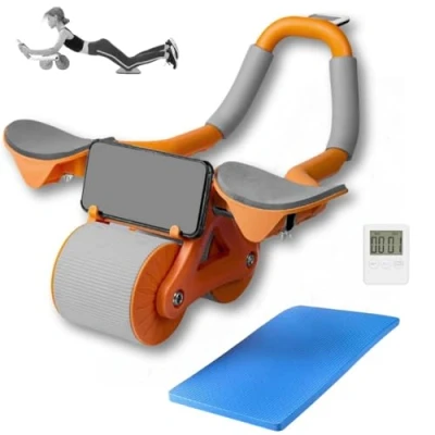Abbildung von Bauchrolle mit automatischer Rückfederung Timer für Bauchmuskelübungen zu Hause und im Fitnessstudio