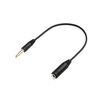 Abbildung von adaptare 14024 3,5mm Klinkenkabel (4 polig) für Headset (tauscht Pins 3+4)