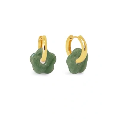 Abbildung von Singularu JADE Flower Ohrringe, Damen, Größe: One Size, Oro