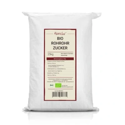 Abbildung von Kamelur Bio Rohrohrzucker (25kg) Brauner Rohrzucker aus Anbau im Vorratspack Zucker