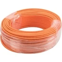 Abbildung von DIGITUS 100 m Cat 7 Netzwerkkabel S FTP (PiMF) Duplex BauPVO Dca LSZH Halogenfrei 1200 MHz Kupfer AWG 23/1 PoE+ Kompatibel LAN Kabel Verlegekabel Ethernet Orange
