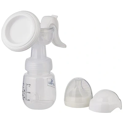 Abbildung von Lorelli Handmilchpumpe manuelle Milchpumpe Assistant, 180 ml Flasche, ergonomischer Griff