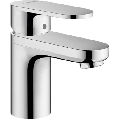 Abbildung von hansgrohe Waschtischarmatur &quot;Vernis Blend&quot;, 10cm, mit isolierter Wasserführung und Zugstangen Ablaufgarnitur,chrom