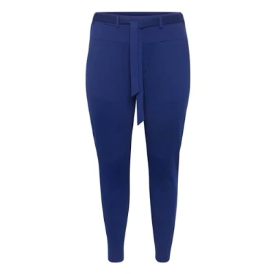 Abbildung von Kaffe Curve Jenna BELT Stoffhose, Damen, Größe: 50/52, Beacon blue