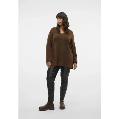 Abbildung von Vero Moda Curve Vmcfiluca Strickpullover pinecone, Damen, Größe: 48/50, Pinecone