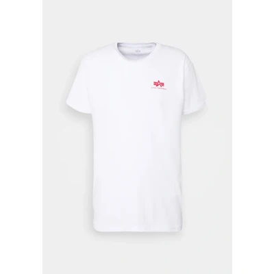 Abbildung von Alpha Industries Tshirt print, Herren, Größe: Small, White/red