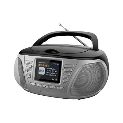 Abbildung von Stereo CD Player mit DAB Radio, tragbar, LCD Display, MP3, Boombox 33198