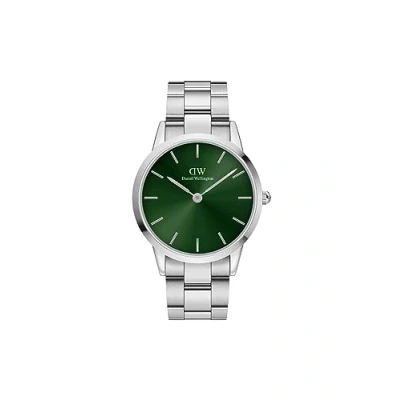 Abbildung von Daniel Wellington Iconic LINK Emerald Uhr silvercoloured, Größe: 40, Silver coloured