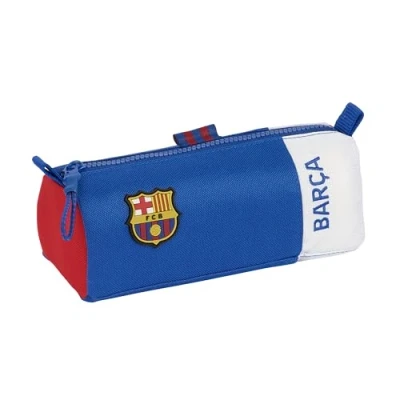 Abbildung von Safta F.C. Barcelona 2. Team Federmäppchen mit Reißverschluss und Fach, für Kinder, ideal Schulkinder, bequem vielseitig, 21 x 7 8 cm, Blau Burgunderrot, blau/Granate,
