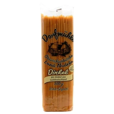 Abbildung von Dorfmühle Oberschwäbische Land Nudeln Dinkel Spaghetti vegan, 20er Pack (20 x 500g)