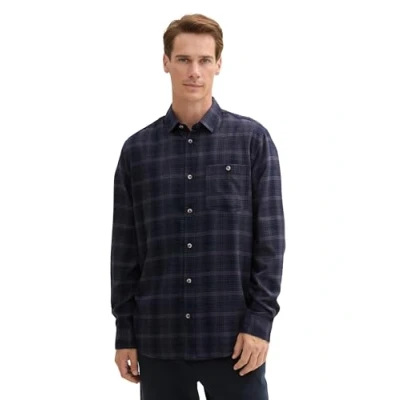Abbildung von TOM Tailor Kariertes Hemd, Herren, Größe: 3XL, Navy tonal check