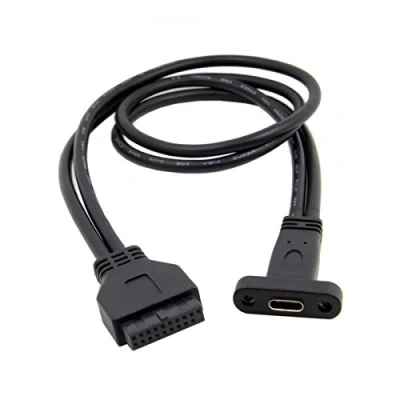 Abbildung von chenyang CY Single Port USB 3.1 Type C Buchse auf 3.0 Motherboard 19pin Header Kabel 40cm 5V 5Gbps