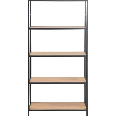 Abbildung von ACTONA GROUP Bücherregal, Metallgestell im modernen Industrie Look, 4 Einlegeböden, Höhe 150 cm