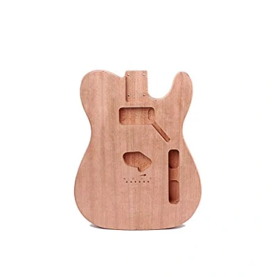 Abbildung von Alnicov unvollendeter E Gitarrenkörper für Fender Telecaster Gitarre DIY Zubehör Mahagoniholz ​​mit Humbuck Pickup Hole