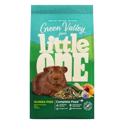 Abbildung von Little One Grünes Tal 750 g Faserfutter für Meerschweinchen Zur Unterstützung der Verdauung und Zahnpflege Getreidefrei mit Omega 3 6 Ohne künstliche Zusätze