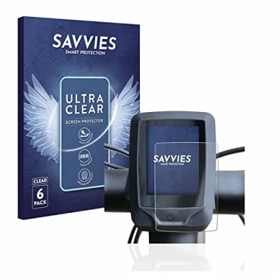 Abbildung von Savvies 6 Stück Schutzfolie für Specialized turbo vado 4.0 2022 (E Bike Display) Displayschutz Folie Ultra Transparent