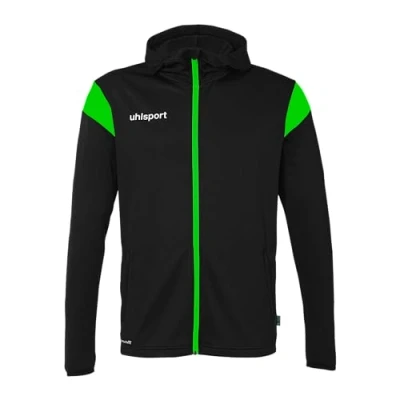 Abbildung von uhlsport Unisex Squad 27 Track Hood Sport Jacke, Schwarz/Fluo Grün, 164 EU