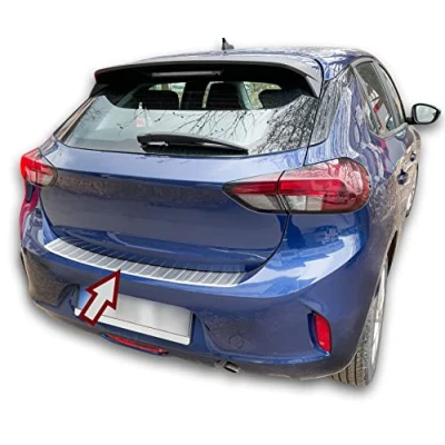 Abbildung von Ladekantenschutz Edelstahl CHROM kompatibel für OPEL Corsa F BJ ab 2019 premium Qualität von RECAMBO