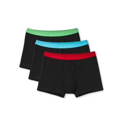 Abbildung von Calida 3 PACK Boxershorts, Herren, Größe: Small, Poychrome schwarz mit unterschiedlichen bundfarben
