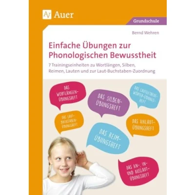 Abbildung von Einfache Übungen zur Phonologischen Bewusstheit: 7 Trainingseinheiten zu Wortlängen, Silben, Reimen, Lauten und Laut Buchstaben Zuordnung (1. Klasse)