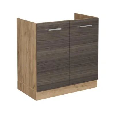Abbildung von Vicco Spülenunterschrank R Line, Edelgrau, 80 cm ohne Arbeitsplatte