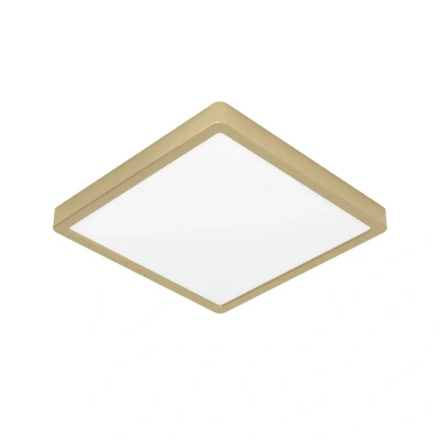 Abbildung von Eglo 900184 Aufbauleuchte FUEVA 5 Stahl messing gebürstet LED 20,5W 3000K L:28.5cm B:28.5cm H:2.8cm