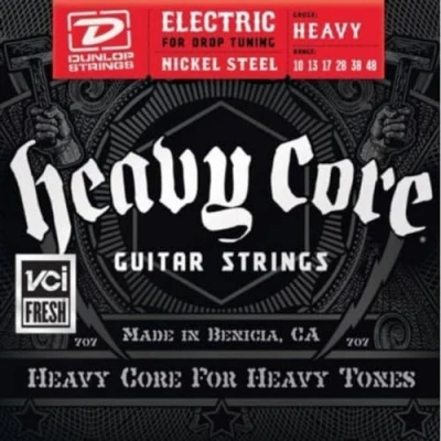 Abbildung von DUNLOP E Gitarrensaiten Elektrische Schnur Heavy Core 062