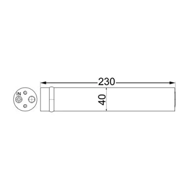 Abbildung von MAHLE ORIGINAL AD 63 000S Trockner MAZDA: 3 Hatchback, 5, HONDA: FR V