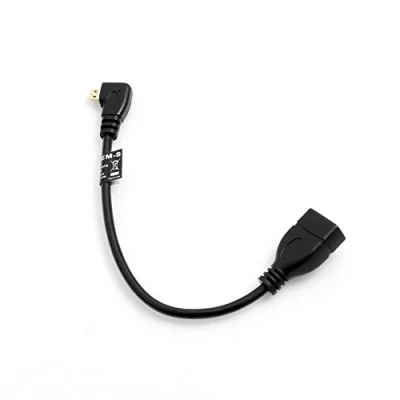 Abbildung von SYSTEM S Micro HDMI Kabel Gewinkelt zu Eingang Buchse 21 cm